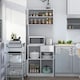 image 3 of HOMCOM Freestanding Kitchen Cabinet Storage Unit Pantry Cupboard, White