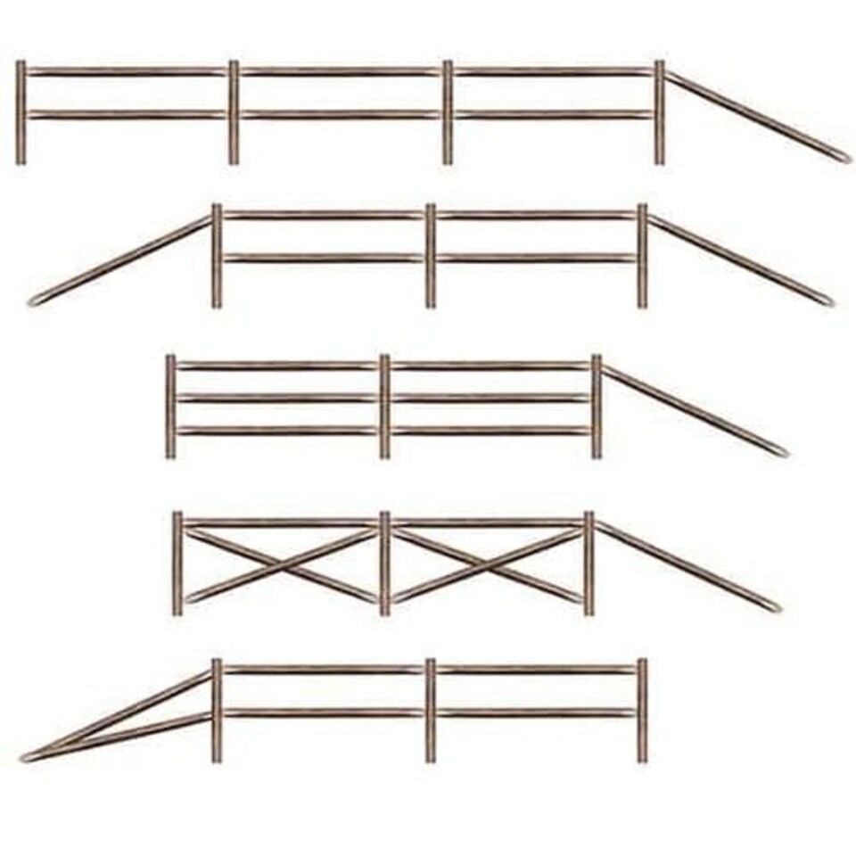 Split Rail Fence Backdrop Scene Setter Add-Ons - Pack of 11