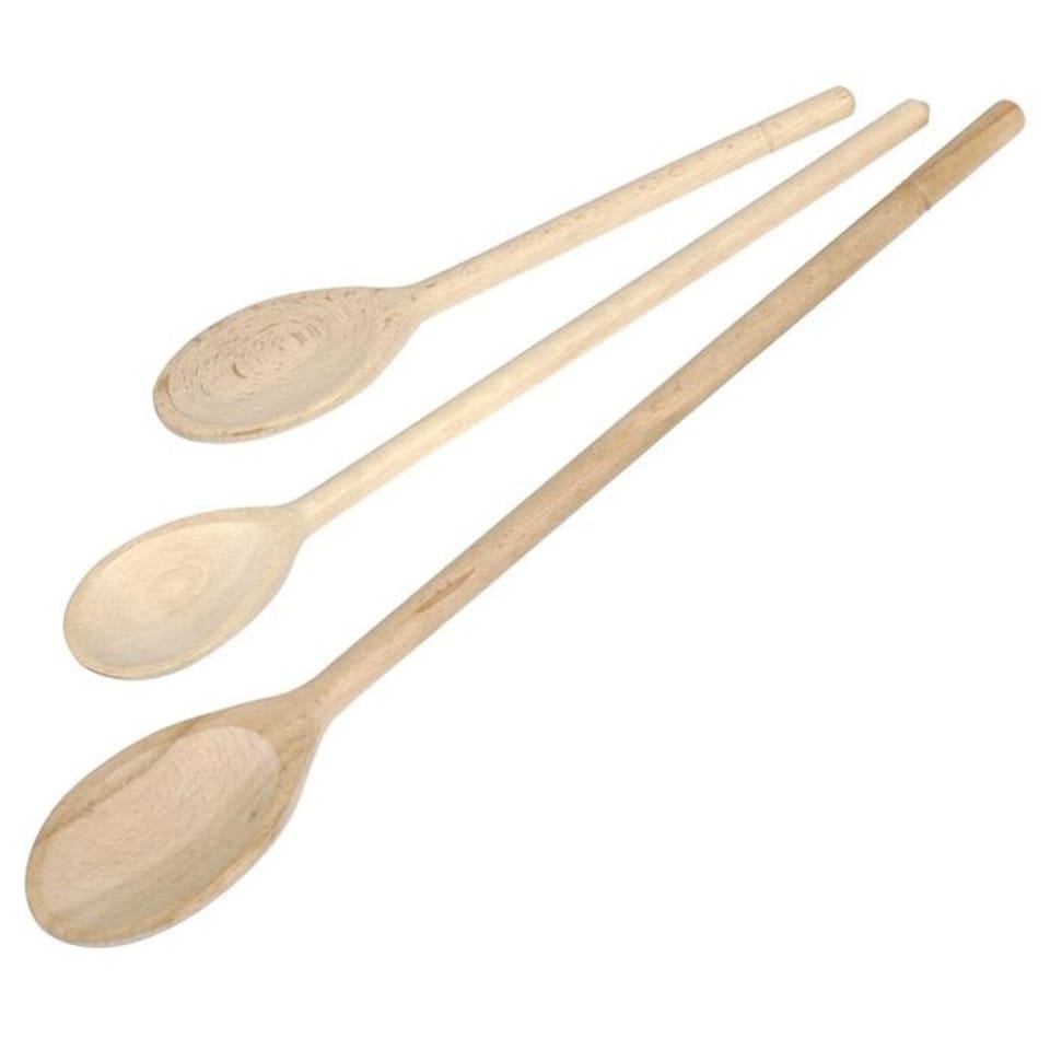Wooden Spoons Assorted 3pk - One Colour - One Size