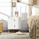image 6 of HOMCOM 2 Drawer Dresser, Chest of Drawers Storage Cabinet, White