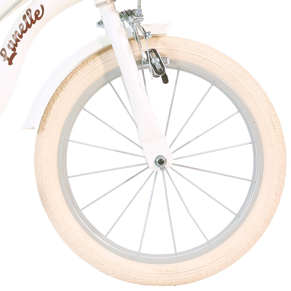 image 1 of Retro 16" Kids Bicycle - White Classic Vintage Style Bike for Children