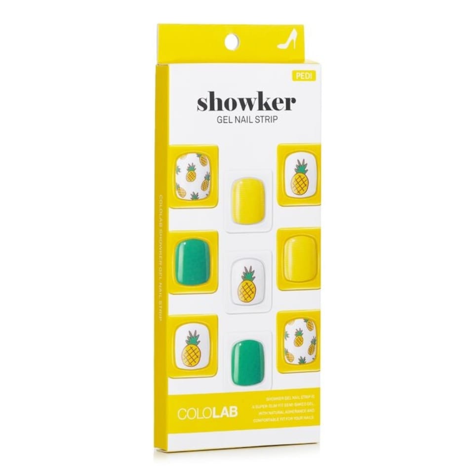 image 1 of Showker Gel Nail Strip # Cpa702 Aloha Pineapple - 1pcs