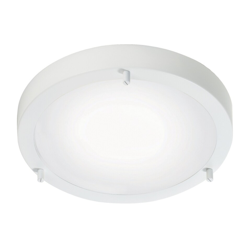 Nordlux Ancona Indoor Ceiling Light White Glass E27 Bathroom Safe - Mains Powered, IP44-43 | White | Wh