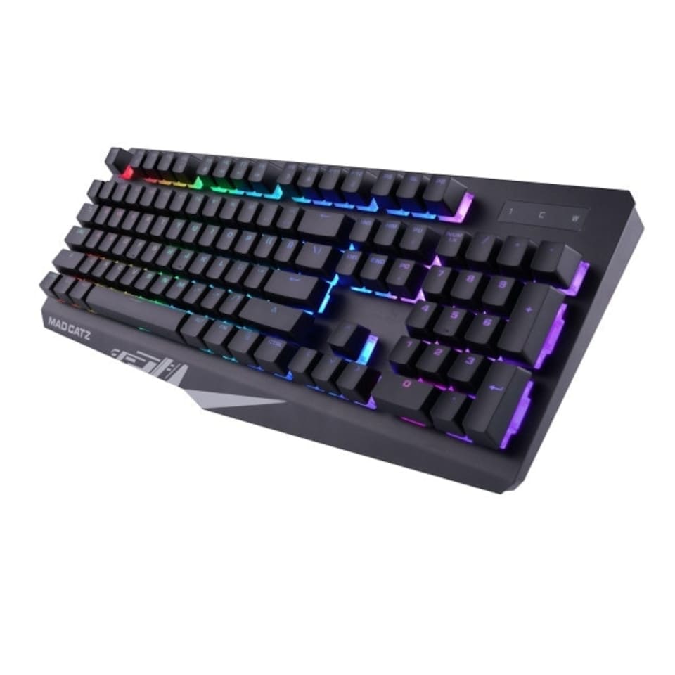 image 1 of Mad Catz S.T.R.I.K.E. 2 Membrane RGB Gaming Keyboard - Black
