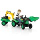 image 5 of COSTWAY 3 in 1 Kids Ride On Excavator Pedal car Bulldozer Green