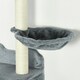 image 9 of PawHut 4pc Cat Shelves Cat Wall Furniture with Steps Scratching Post Grey