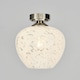 image 3 of BHS Agnes 1 Light Flush Ceiling Light, Nickel | Silver | Nickel | 1
