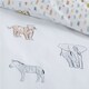 image 3 of Bianca Zoo Animals Cotton Reversible Duvet Cover Set | White
