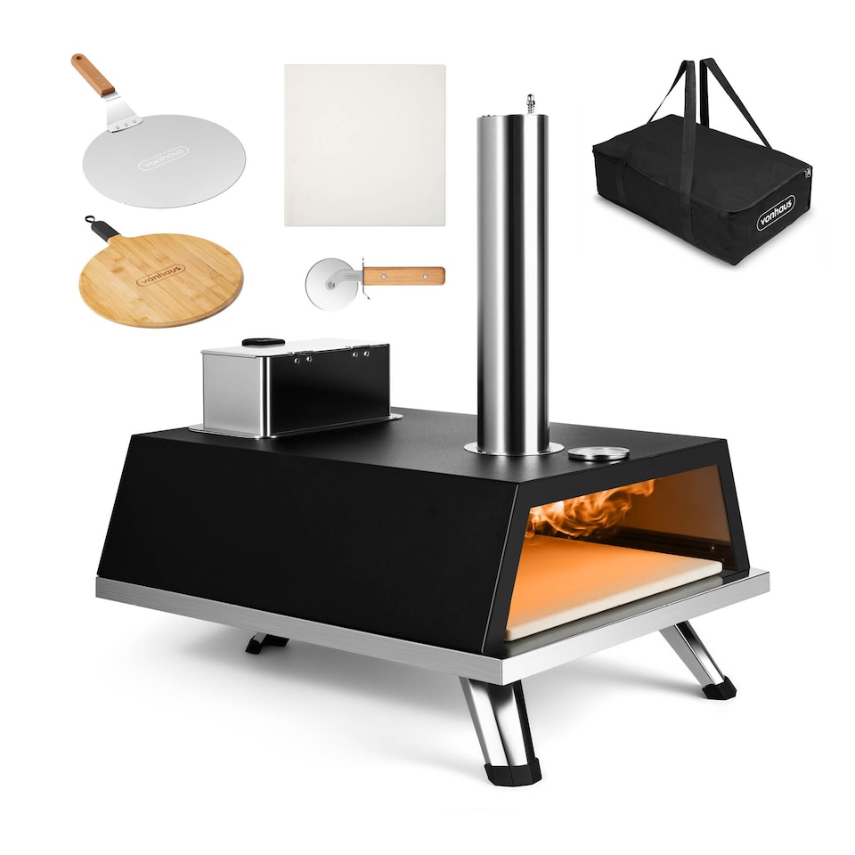 image 1 of VonHaus Pizza Oven Outdoor, for Tabletop with Accessories