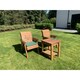 image 2 of Deluxe 2 Chair & Table Outdoor Set With 2 x Chair Cushion Green