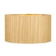 image 1 of 35cm Gold Slubbed Faux Silk Gold Lined Cylinder Lampshade for Table Lamps Gold