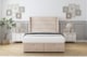 image 1 of Sloomy Sterling Sand Naples Ottoman Bed Base With 54" Wingback Headboard 4' Small Double | Cream | Sand | Small Double | 1