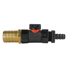 16mm  BSP Female Soft Touch Valve and 25mm Brass Straight Connector