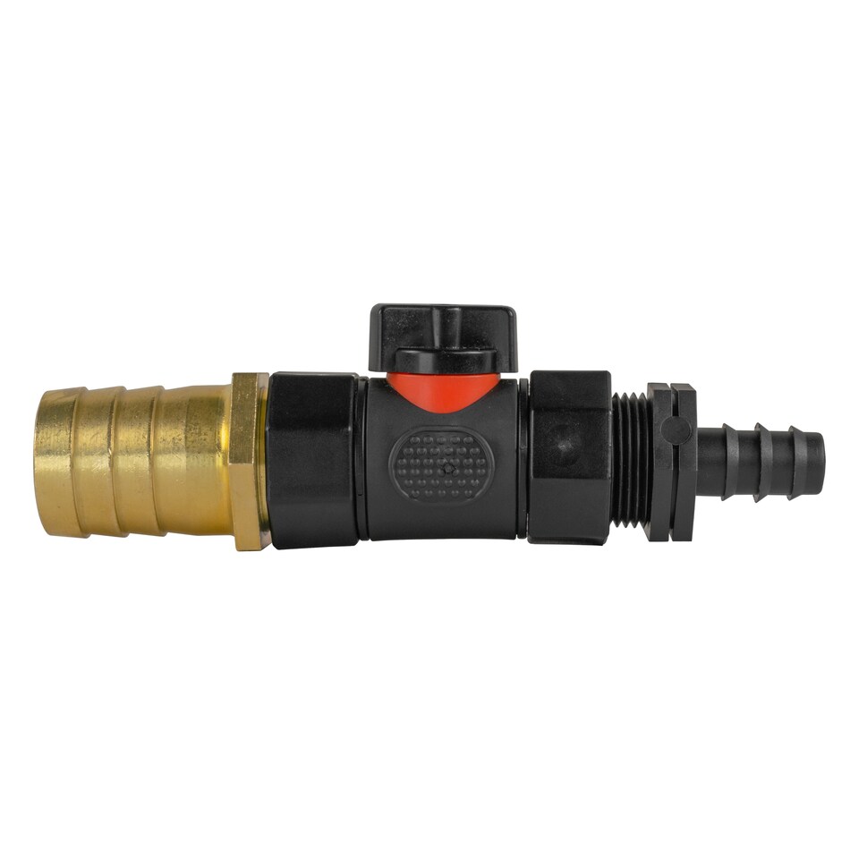 image 1 of 16mm  BSP Female Soft Touch Valve and 25mm Brass Straight Connector