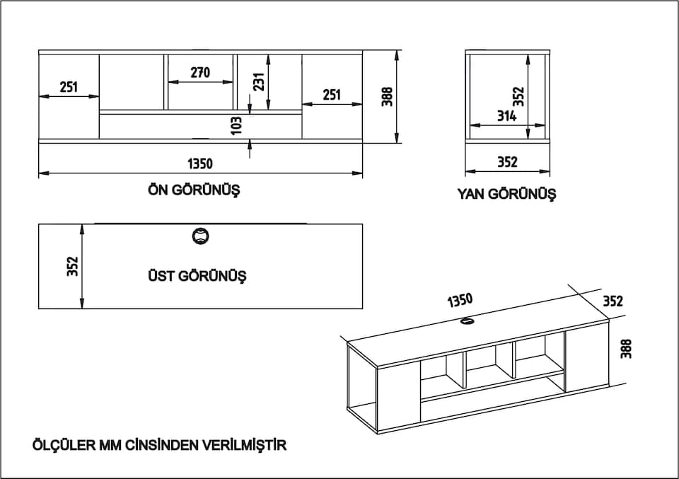 image 1 of Decorotika Paldi Floating TV Unit for TVs up to 70 Inches