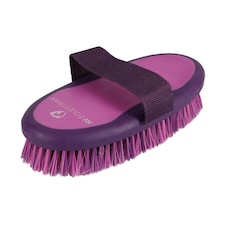 HySHINE Pro Groom Sponge Horse Body Brush - Purple/Pink - 20cm x 9.5cm