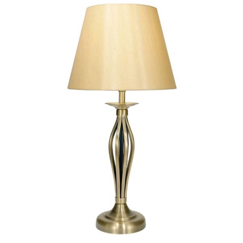 image 1 of Miranda Antique Brass Table Lamp