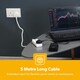 image 4 of GEEPAS 2 Gang Extension Lead With Neon Light, 5m cable
