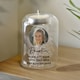 image 3 of Personalised Photo Upload Memorial Feather Tealight Holder Clear