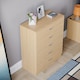 image 5 of Vida Designs Riano 5 Drawer Chest of Drawers Bedroom Storage, Pine