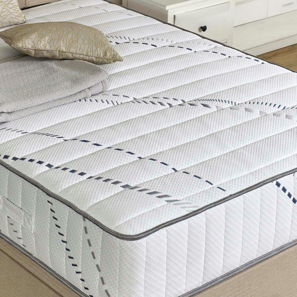 image 1 of Hybrid 1000 Pocket Medium Mattress 25cm Super King White | Super King
