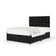 image 1 of Majestic 1000 Pocket Sprung Black Naples Velvet Divan Set And Lona Headboard Double