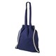 image 2 of Bullet Eliza Cotton Drawstring Bag - Navy - 38 x 42 cm