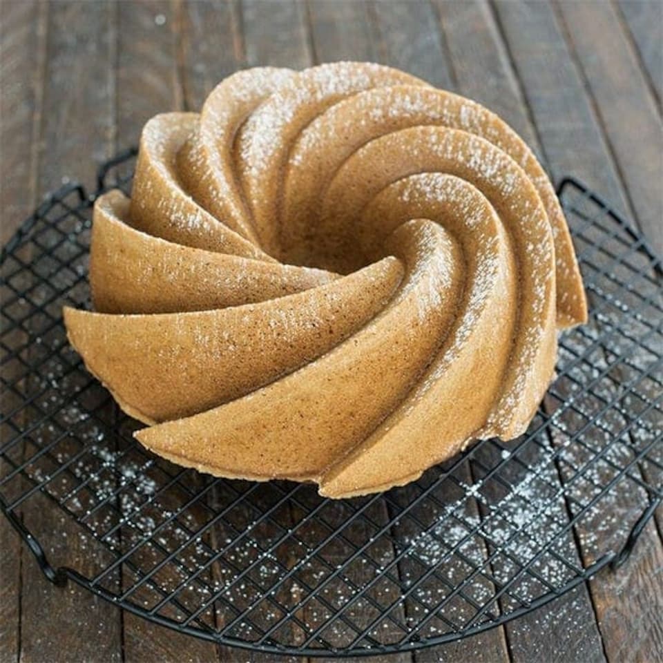 image 1 of Nordic Ware Heritage Bundt Pan Gold