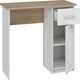 image 3 of Computer Desk Mix Sonoma Oak - White (1 box) White