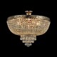 image 3 of Palace Semi Flush Ceiling Gold Antique & Crystal, 6 Light, E27