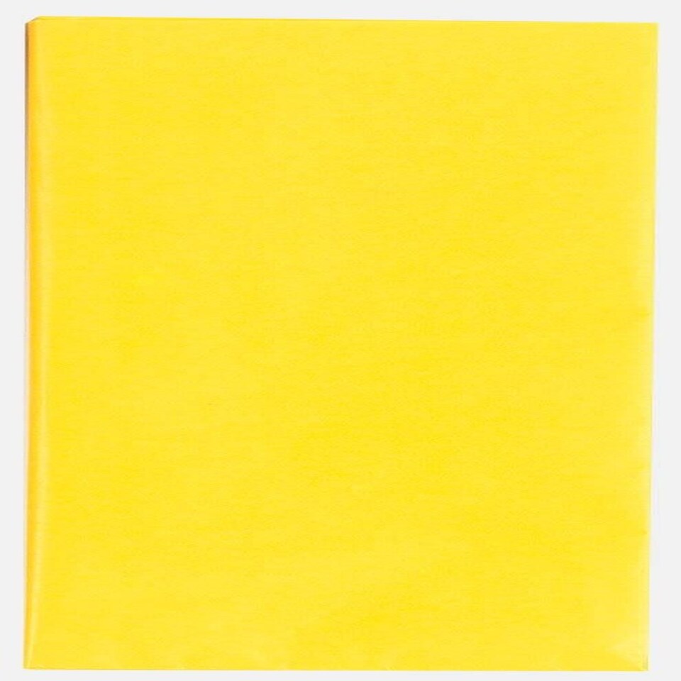 image 1 of Crepe Paper Yellow 1.5m x 50cm Sheet Art Craft Florists Gift Wrap Coloured Party