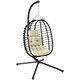 image 1 of Outsunny Rattan Hanging Egg Chair w/ Stand, Cushion, Headrest 