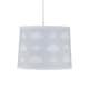 image 3 of Set of 2 Clouds - Light Grey Easy Fit Fabric Pendant Shade | Grey | Large | 1