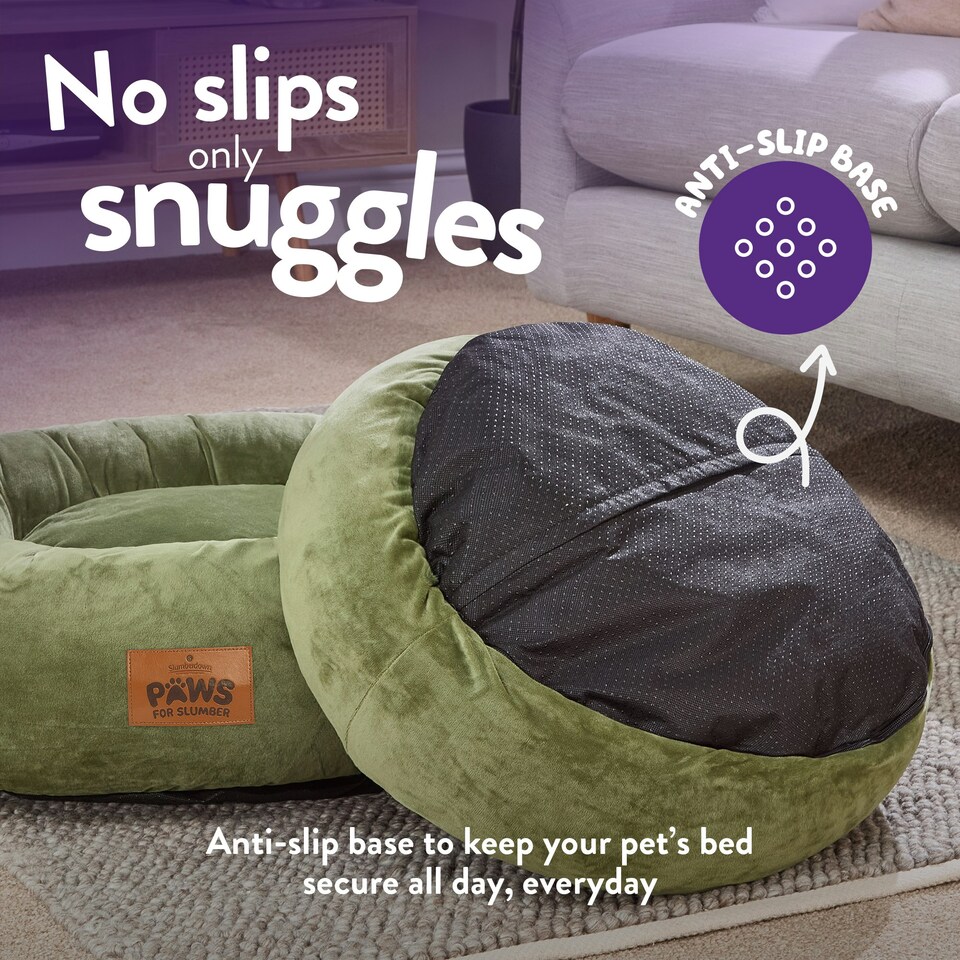 image 1 of Paws for Slumber Donut Pet Bed, Large