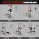 image 3 of HOMCOM Multifunction Home Workout Station Tower Steel Frame w/ Bench Bars Ropes