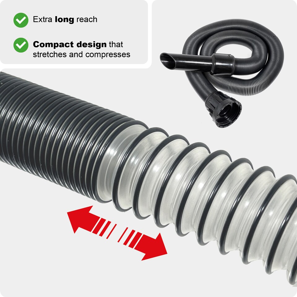 image 1 of SPARES2GO 6m Hose compatible with Numatic Henry Hetty etc Vacuum Cleaners