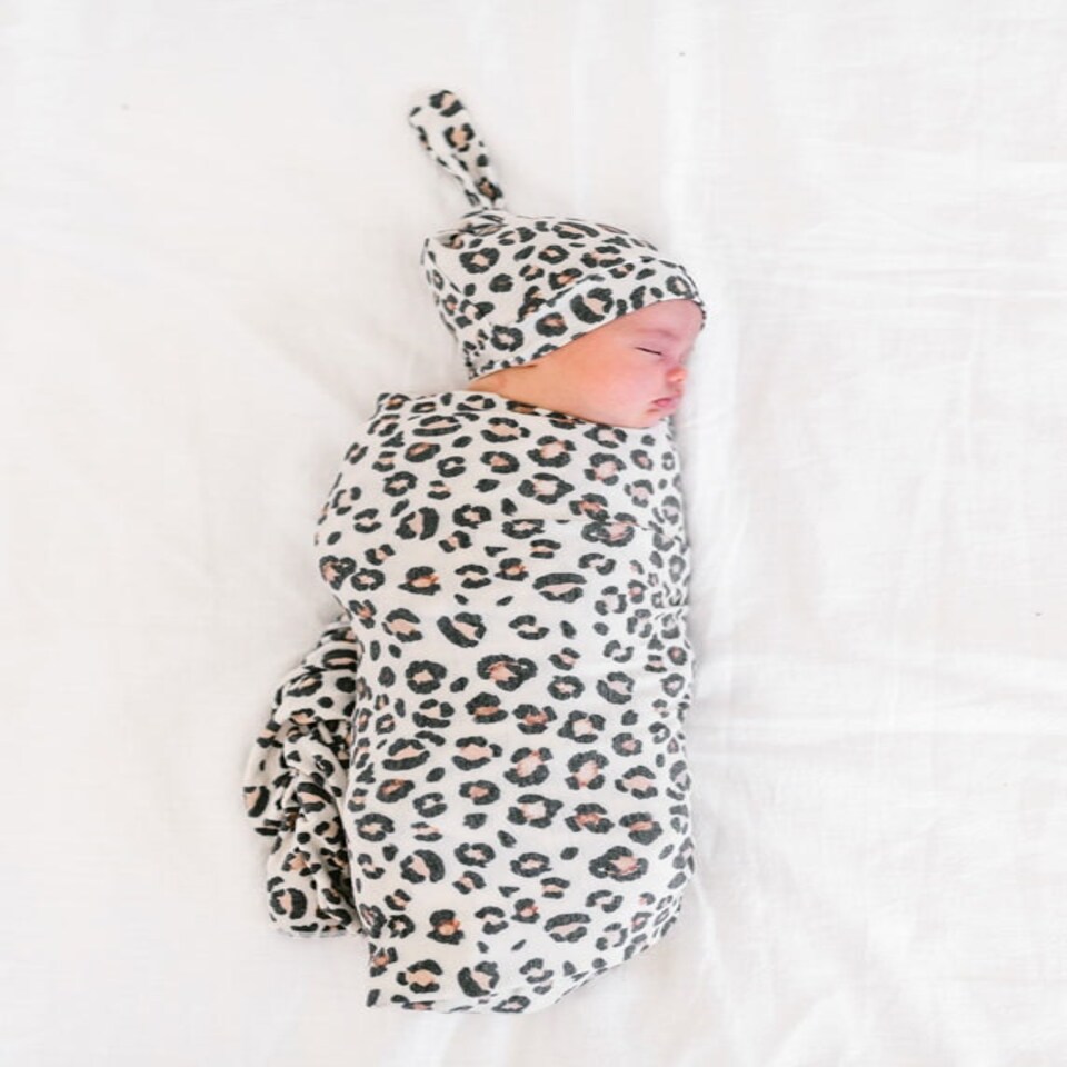 image 1 of Copper Pearl Knitted Swaddle Blanket Zara