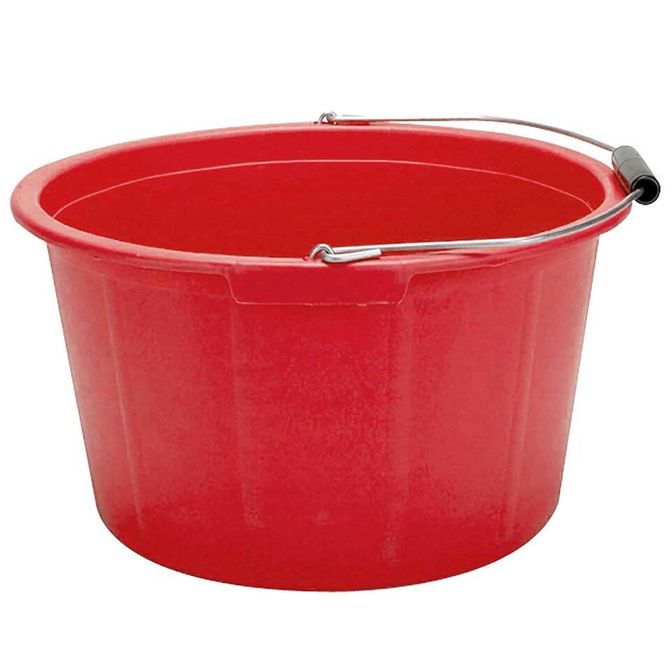 Lincoln Feed Bucket - Red - 15 litre