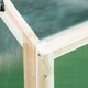 image 7 of Outsunny Wooden Cold Frame Greenhouse Garden Polycarbonate Grow House, Natural