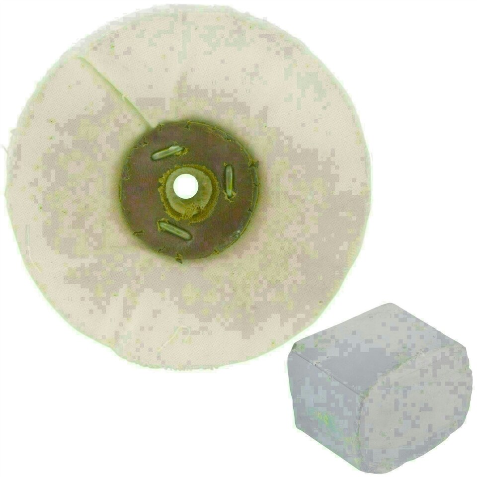 image 1 of G Loose Unstitched Floppy Final Polishing Mop 4" x 2" 4 Row With Compound 250g