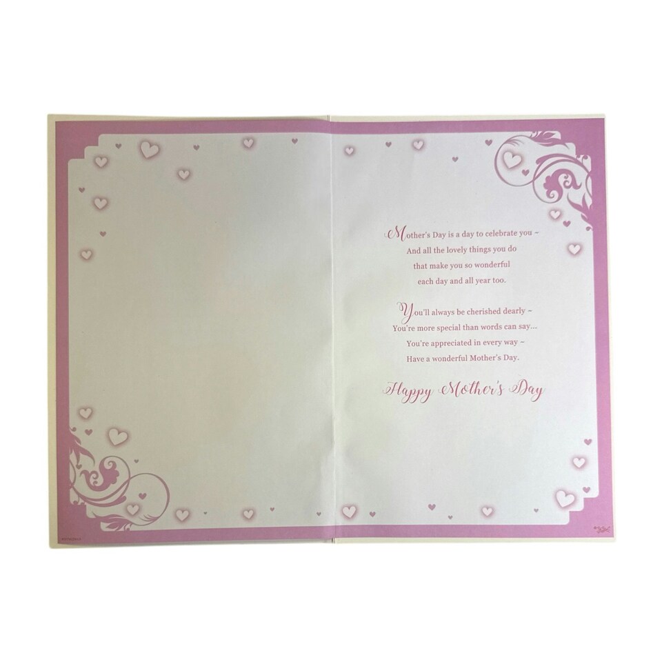 image 1 of From All Of Us Classic Mini Pink Hearts Design Mother's Day Boxed Card