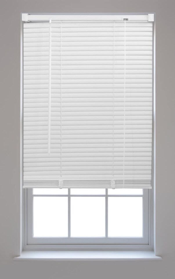 image 1 of FURNISHED Modern PVC Venetian Blinds Durable Window Blinds for Homes and Offices | White | White | (W) 100cm x (L) 150cm