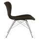 image 3 of Interiors by Premier Black Dining Chair, Effortless Cleaning Small Chair for Living Room, Space-Saving Small Chair, Checkered Fabric Chair