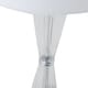 image 7 of Set of 2 Chrome Touch Lamps with White Cotton Shades | Chrome | White | Large | 2