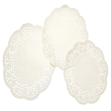 KitchenCraft Paper Doilies White Set of 24