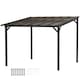 image 1 of 3 x 3(m) Pergola Kit Gazebo with UPF 50+ and Waterproof Polycarbonate Roof