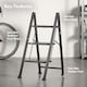 image 3 of VonHaus Steel Folding 3 Step Ladder Slim with Anti Slip Feet