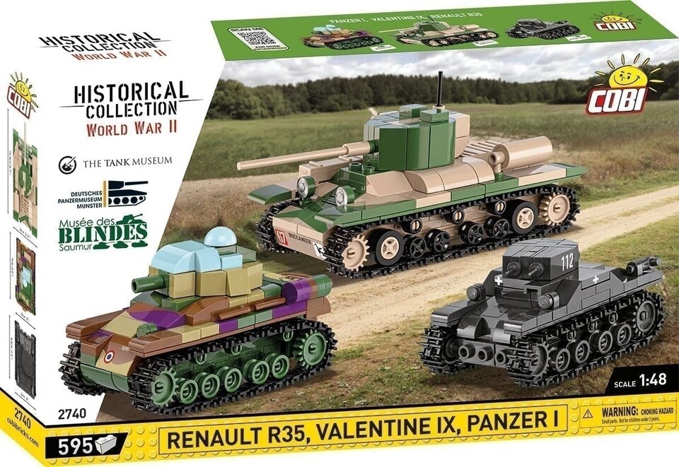 image 1 of Cobi 2740 - World War II - 3 Tank Pack 595 pcs