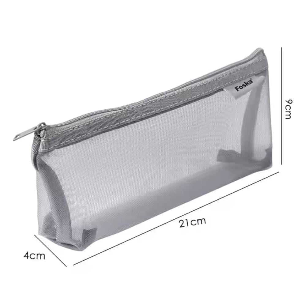 image 1 of Single Multipurpose Nylon Net Yarn Student Pencil Case | Multi