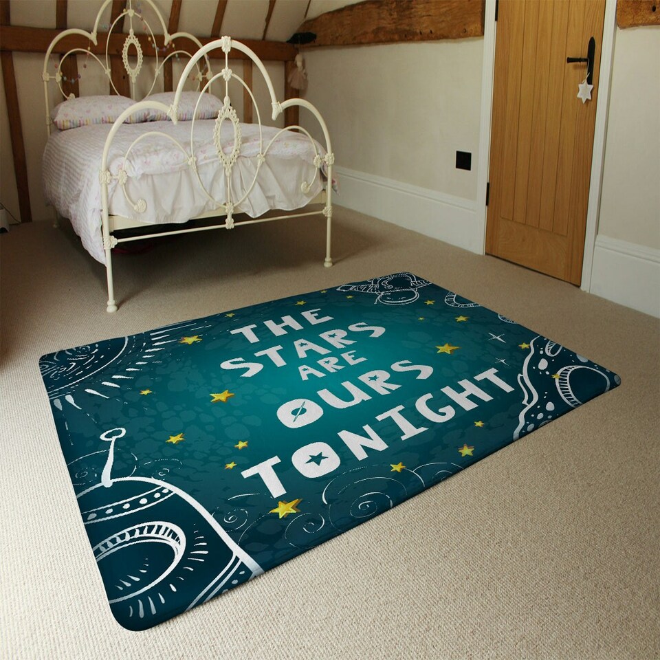 image 1 of The Stars are Ours Tonight (Rug) Blue | Medium: 80x150cm